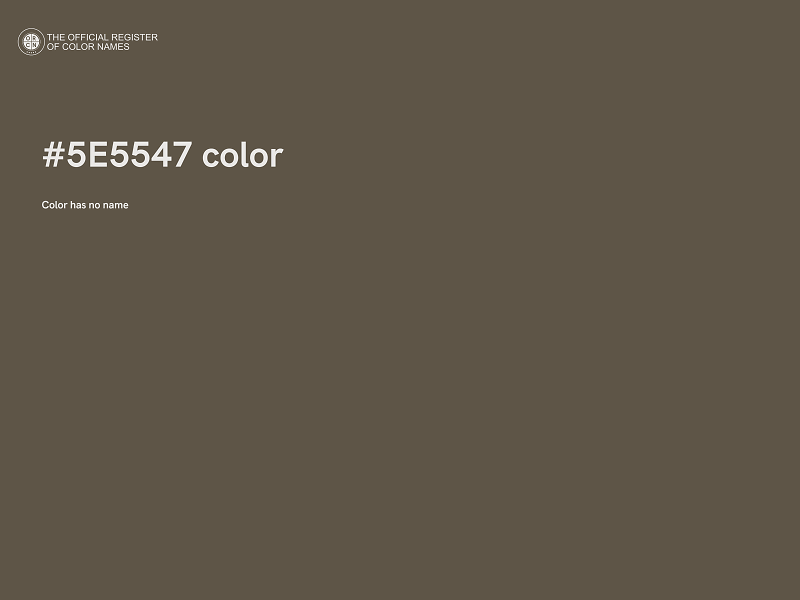 #5E5547 color image