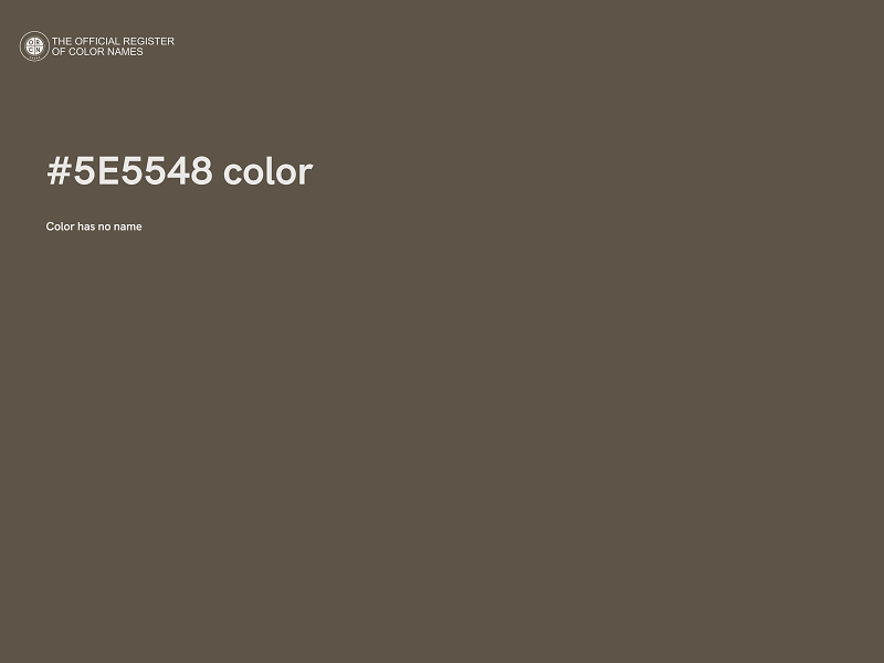 #5E5548 color image