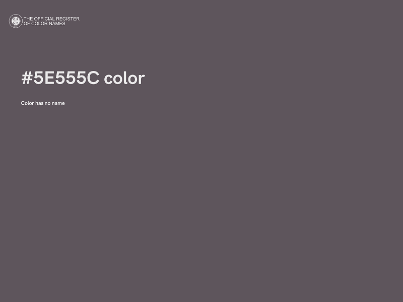 #5E555C color image