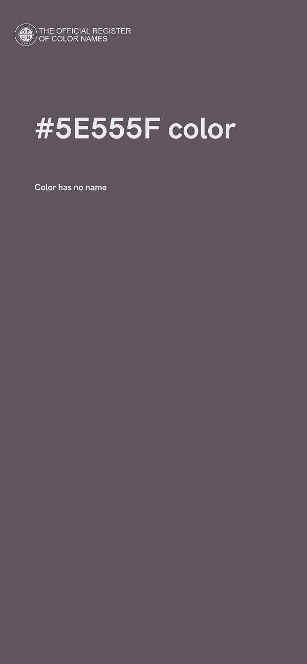 #5E555F color image