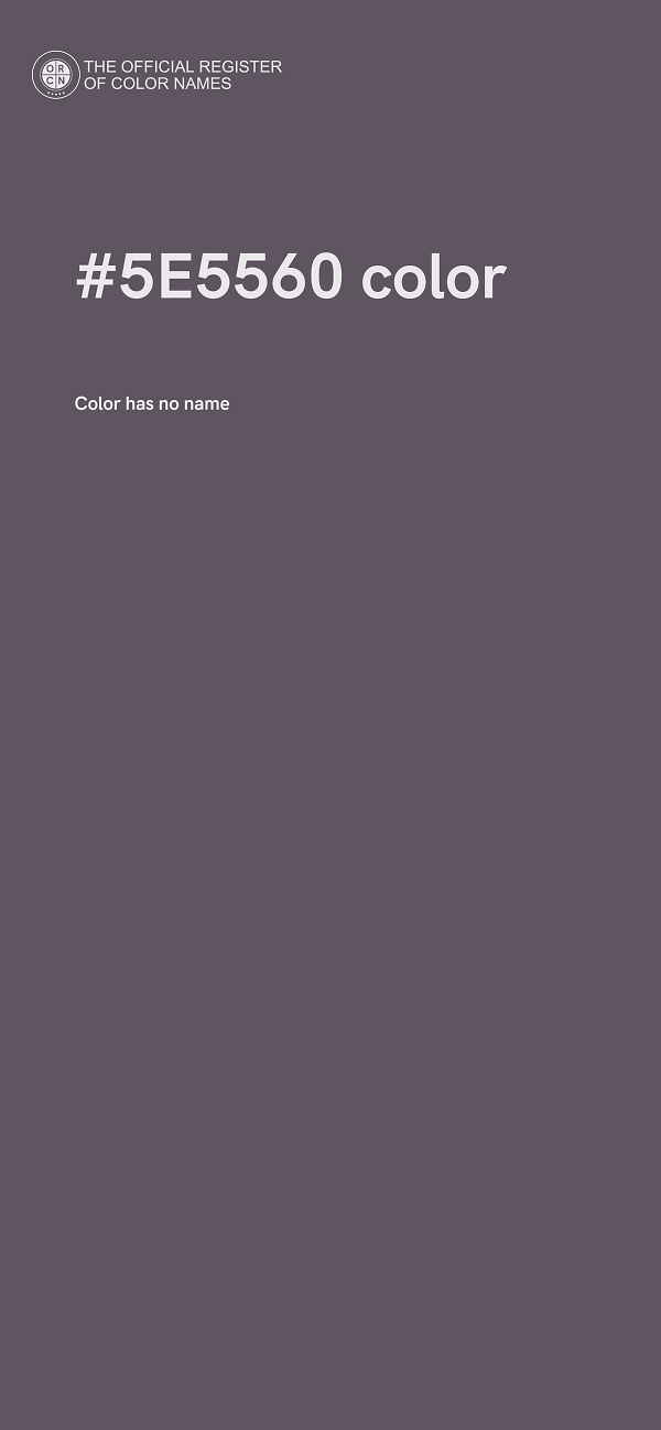 #5E5560 color image