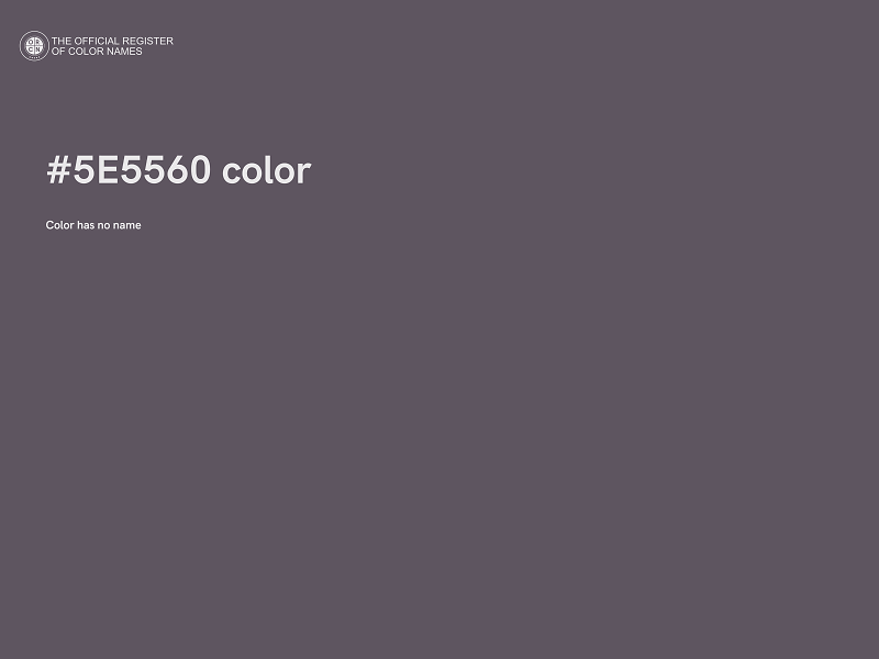 #5E5560 color image