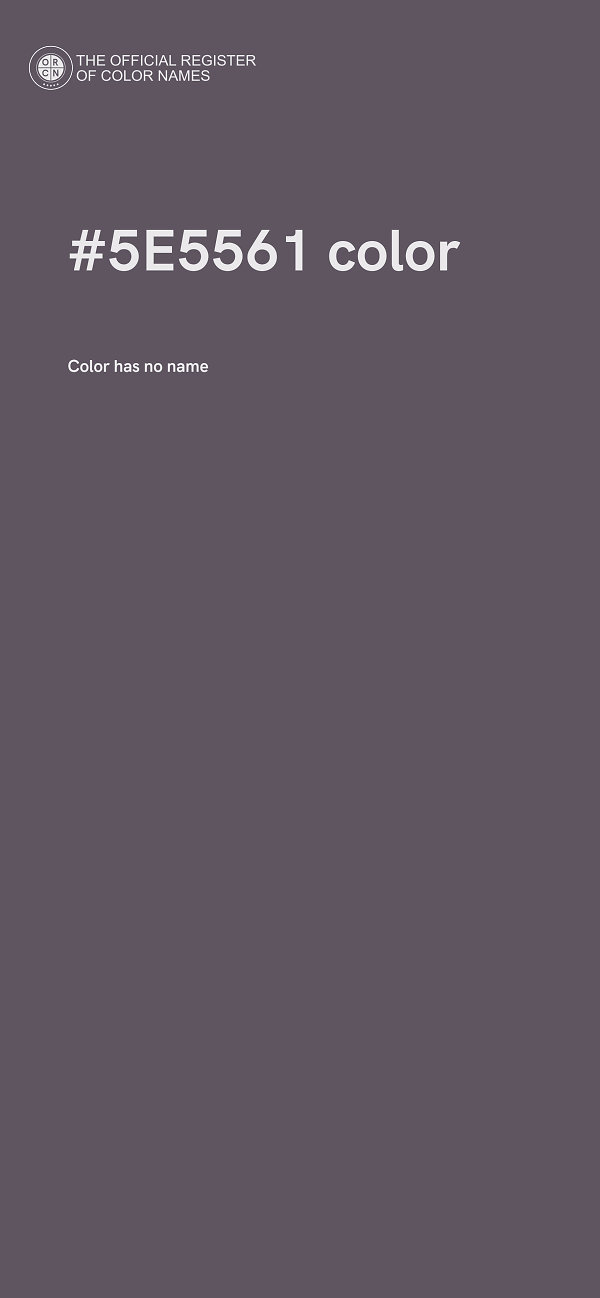 #5E5561 color image