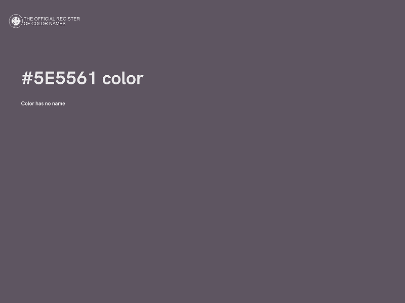 #5E5561 color image