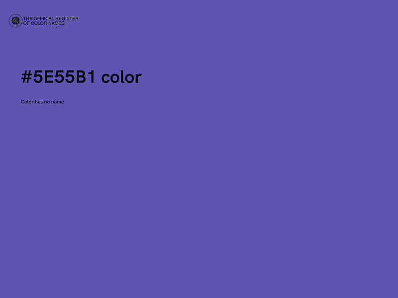 #5E55B1 color image