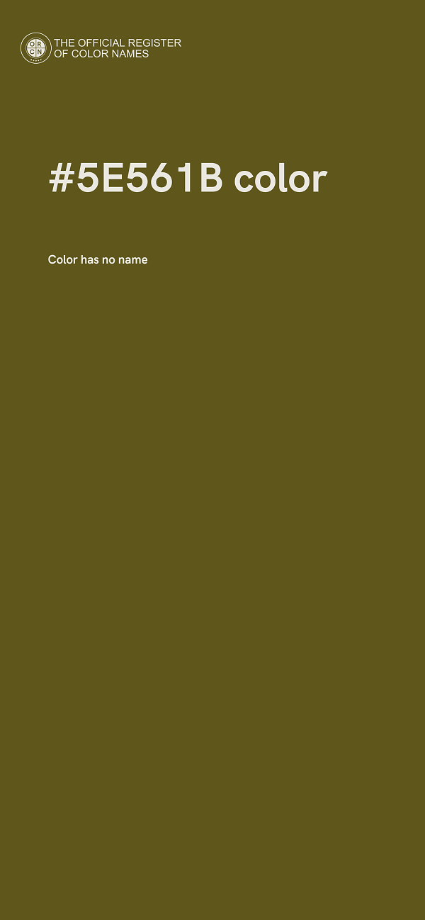 #5E561B color image