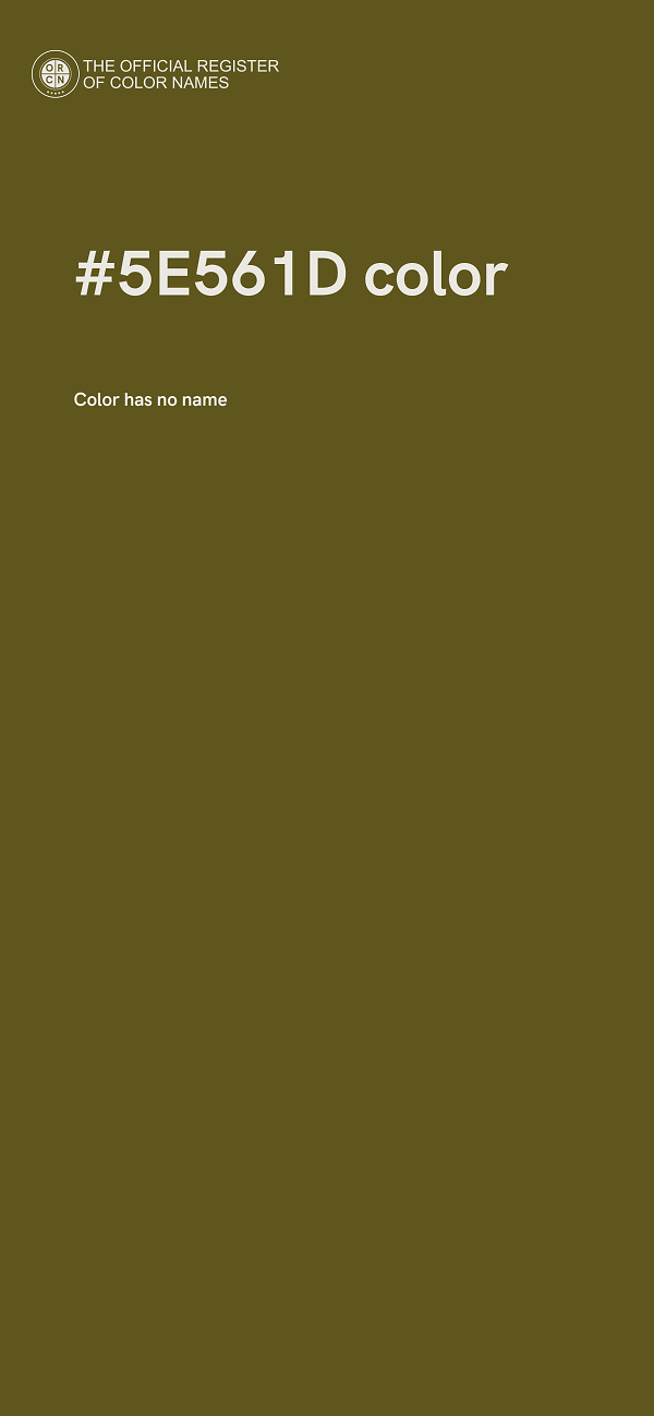 #5E561D color image