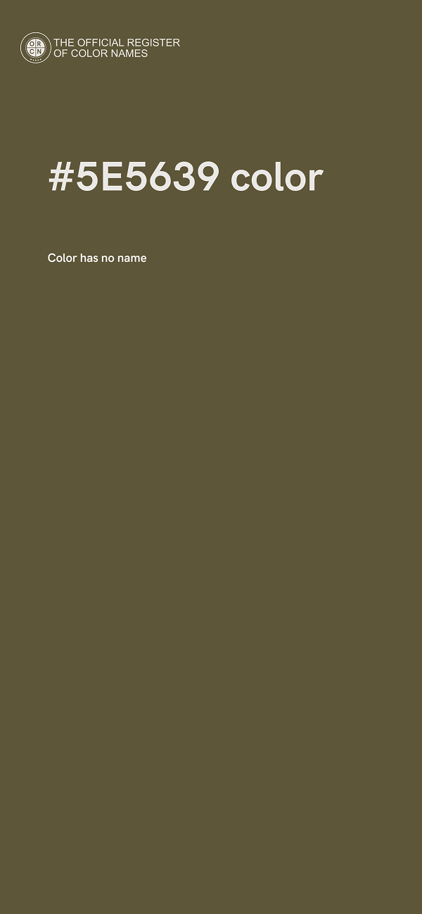 #5E5639 color image