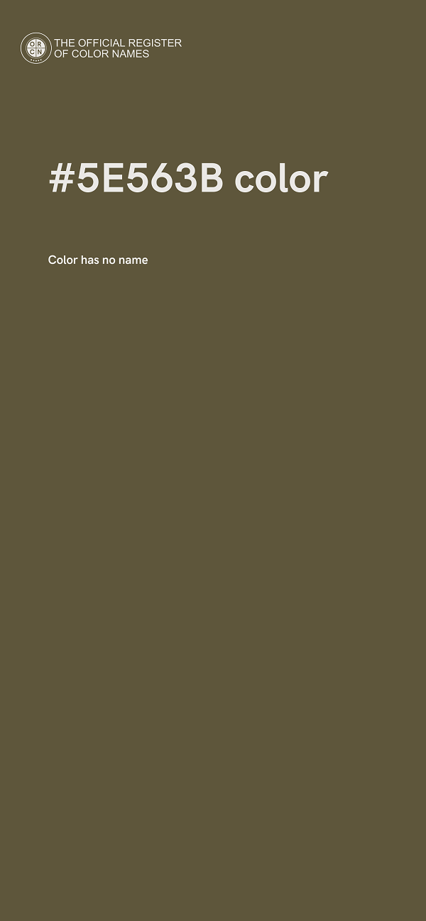 #5E563B color image
