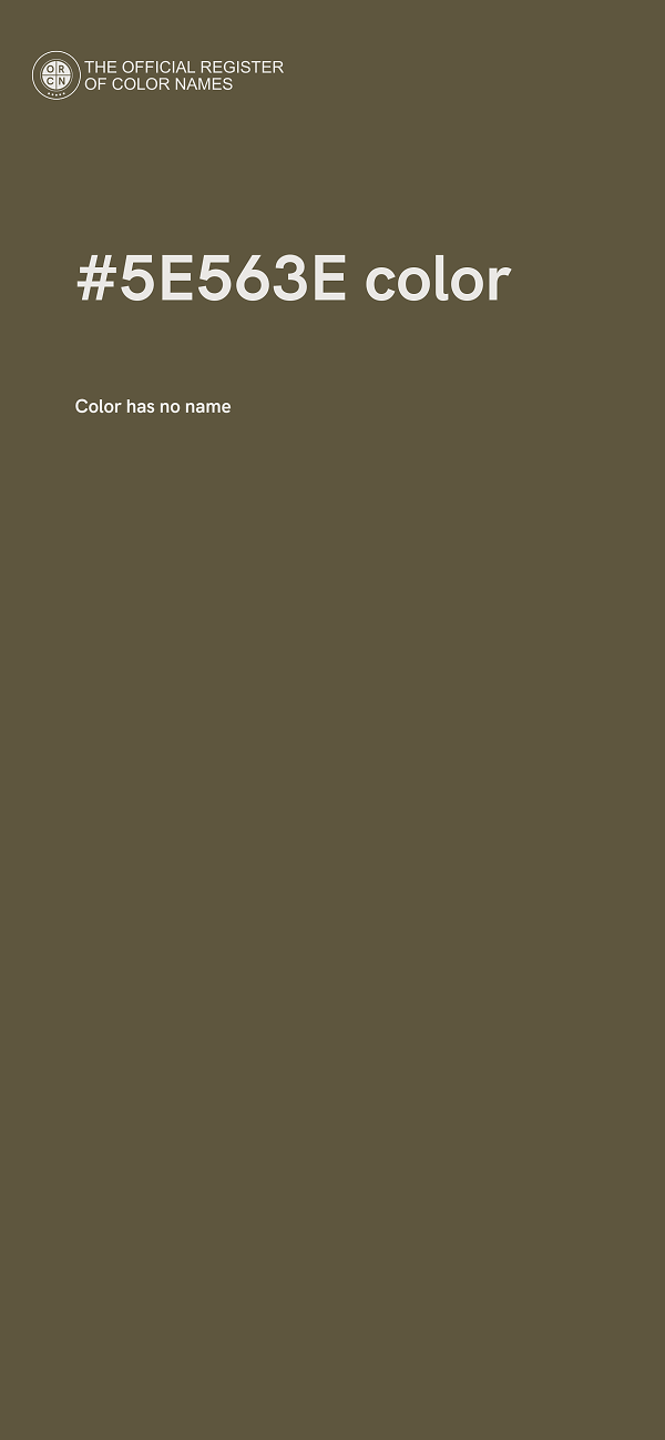 #5E563E color image