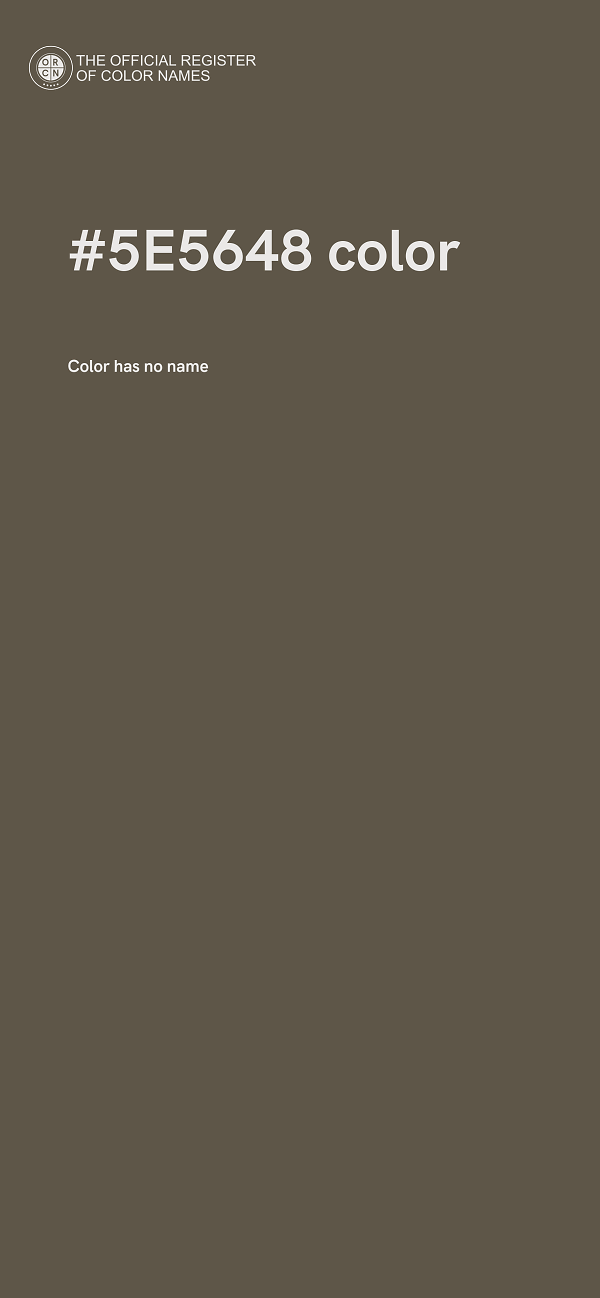 #5E5648 color image