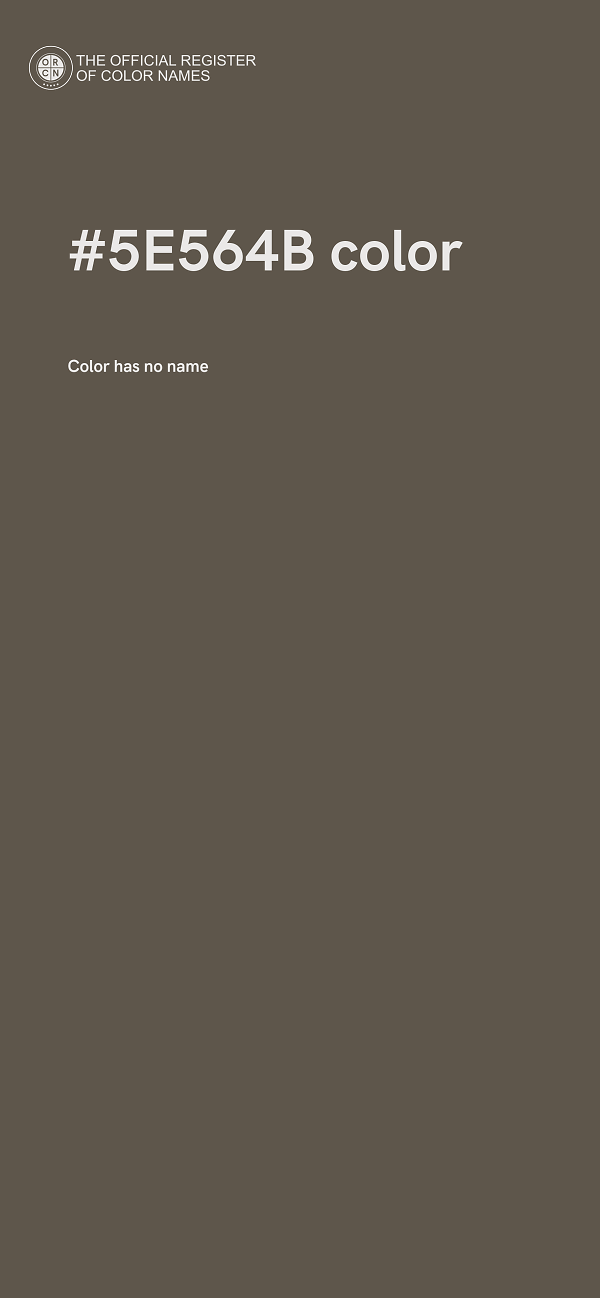 #5E564B color image