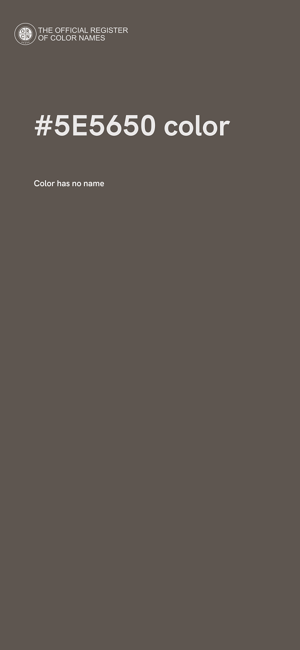 #5E5650 color image
