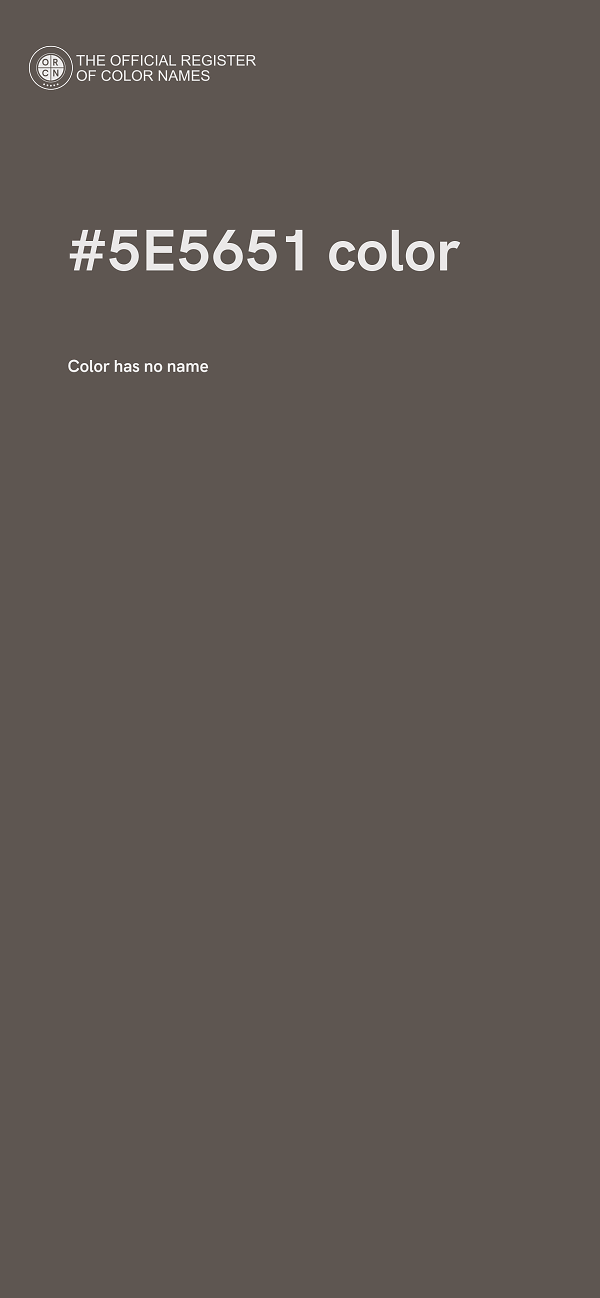 #5E5651 color image