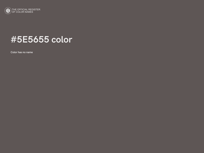 #5E5655 color image