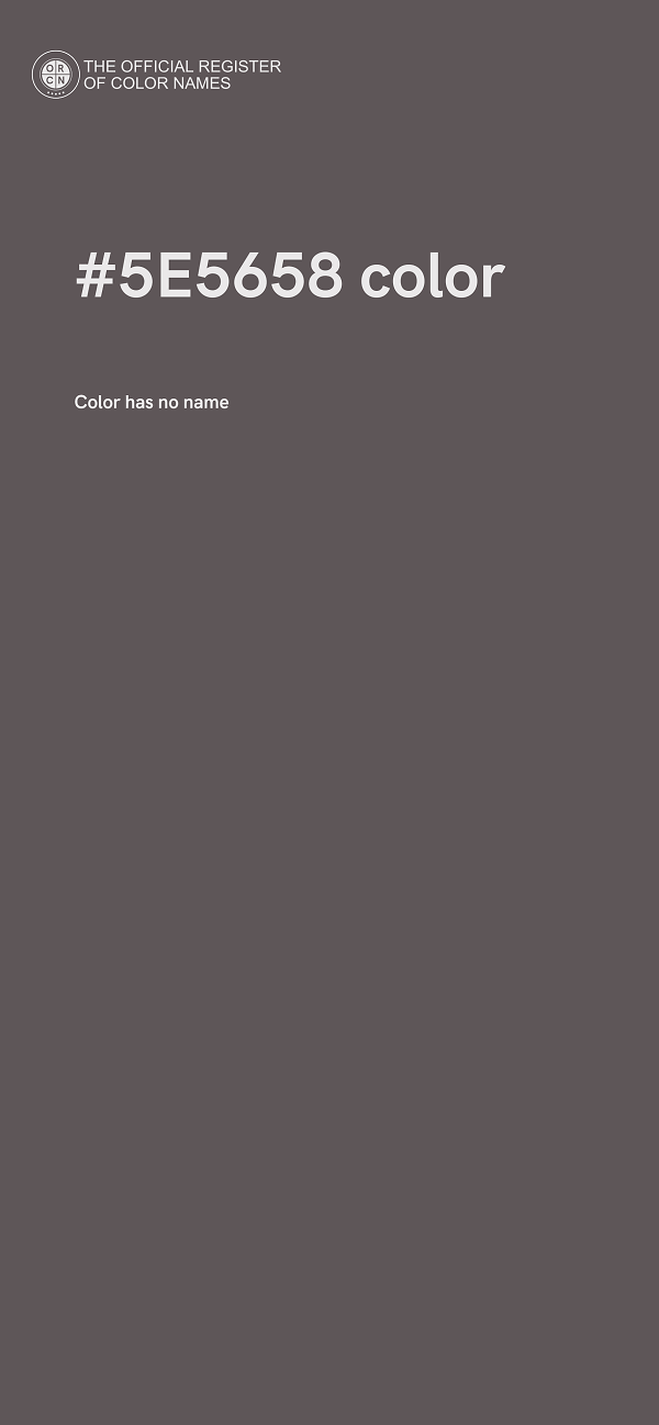 #5E5658 color image