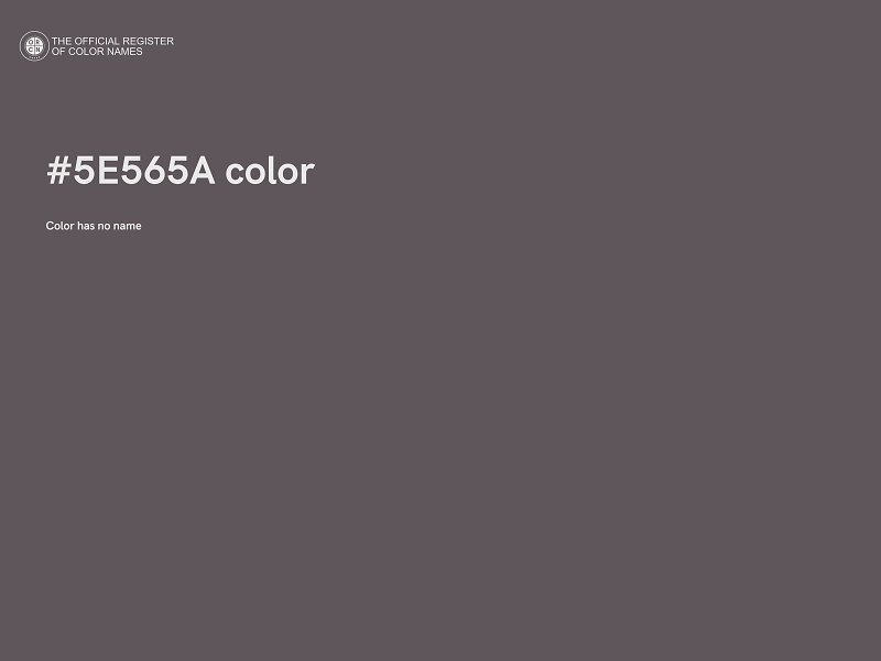 #5E565A color image