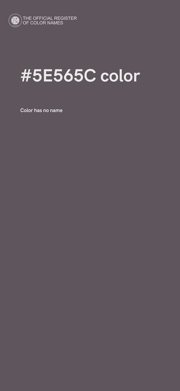 #5E565C color image