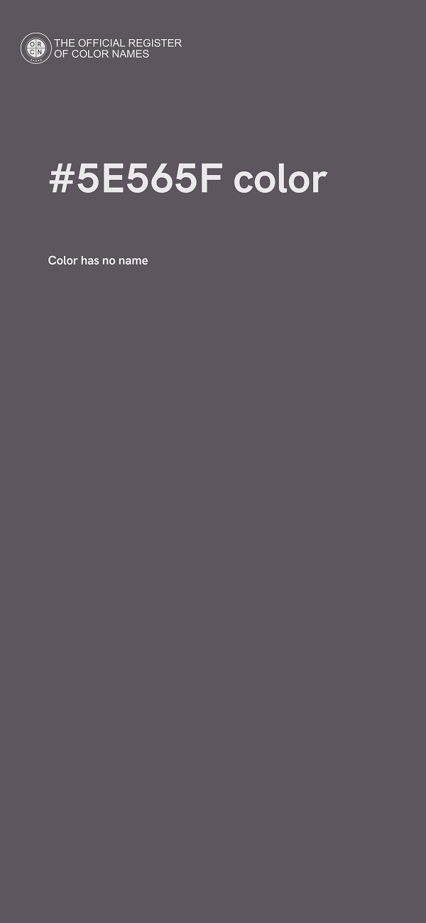 #5E565F color image