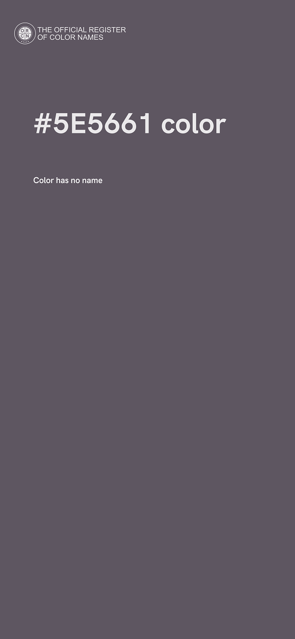#5E5661 color image