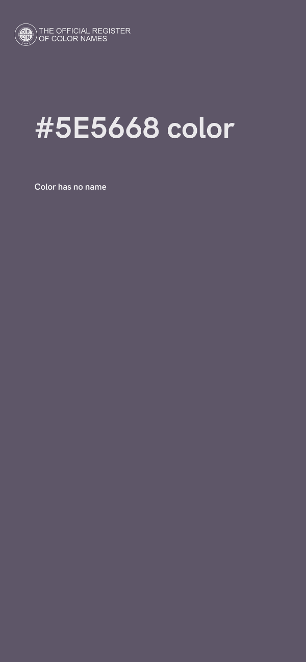 #5E5668 color image