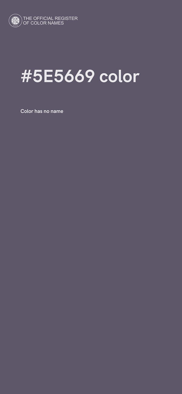 #5E5669 color image