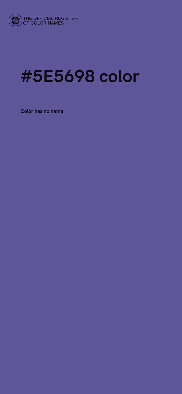 #5E5698 color image