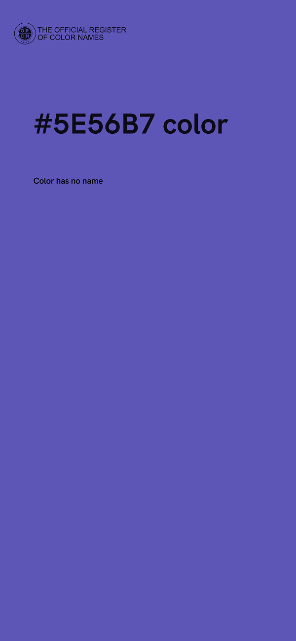 #5E56B7 color image
