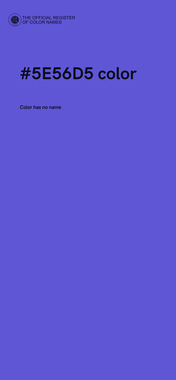 #5E56D5 color image