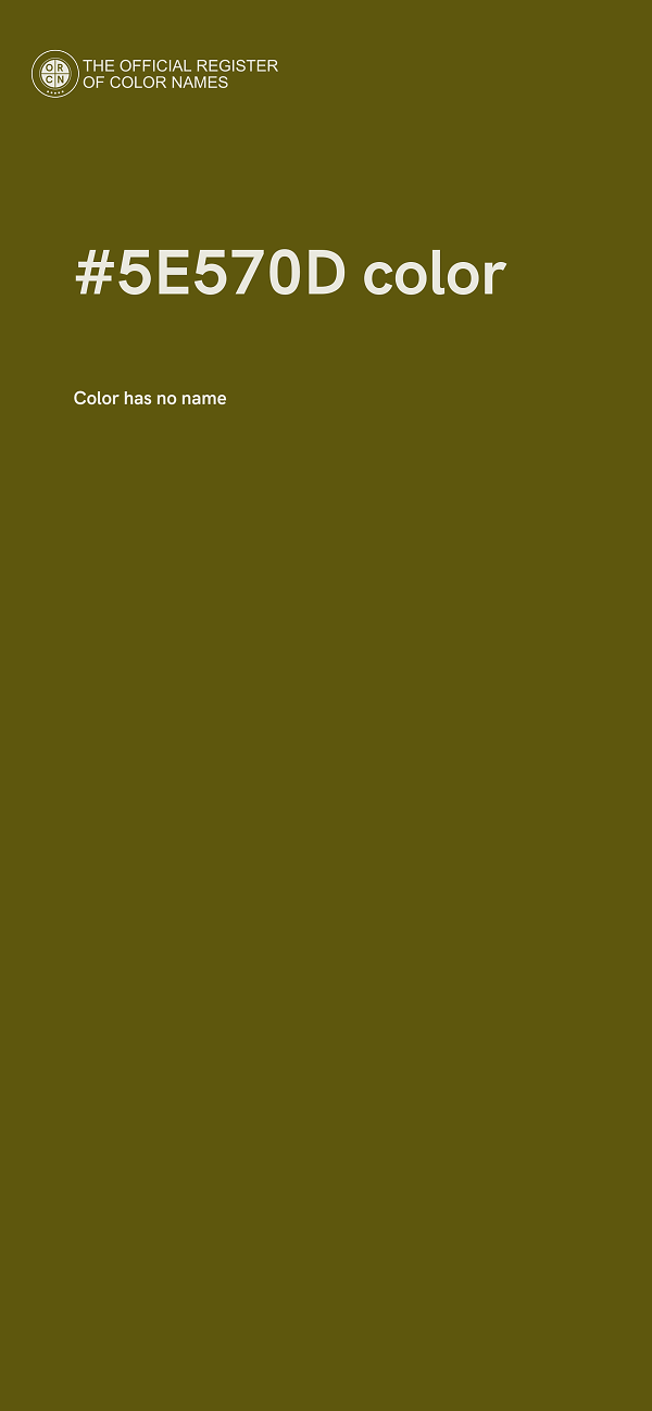 #5E570D color image