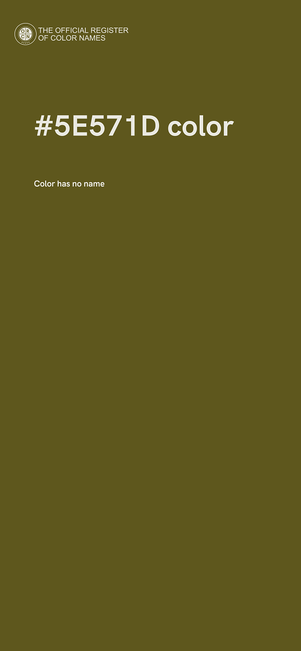 #5E571D color image