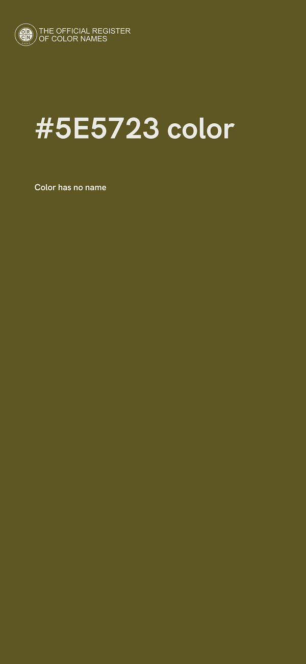 #5E5723 color image