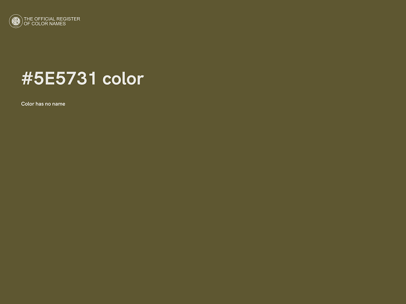 #5E5731 color image