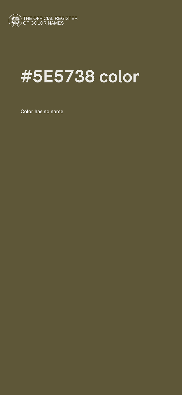 #5E5738 color image