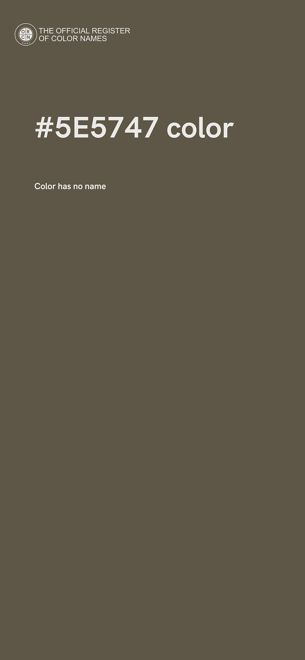 #5E5747 color image