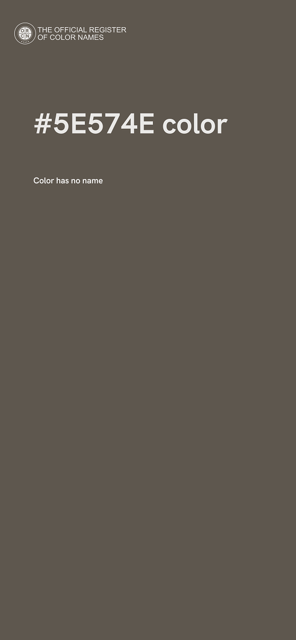 #5E574E color image
