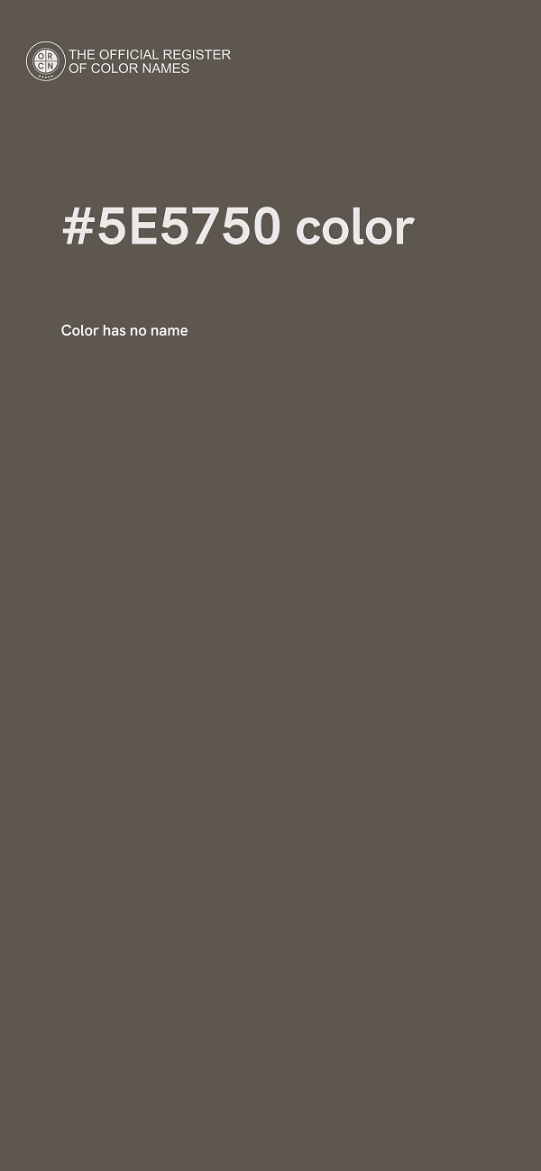 #5E5750 color image