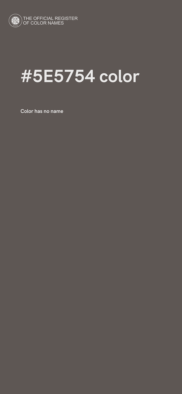#5E5754 color image
