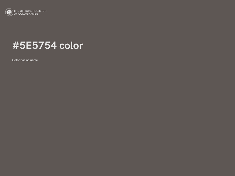#5E5754 color image