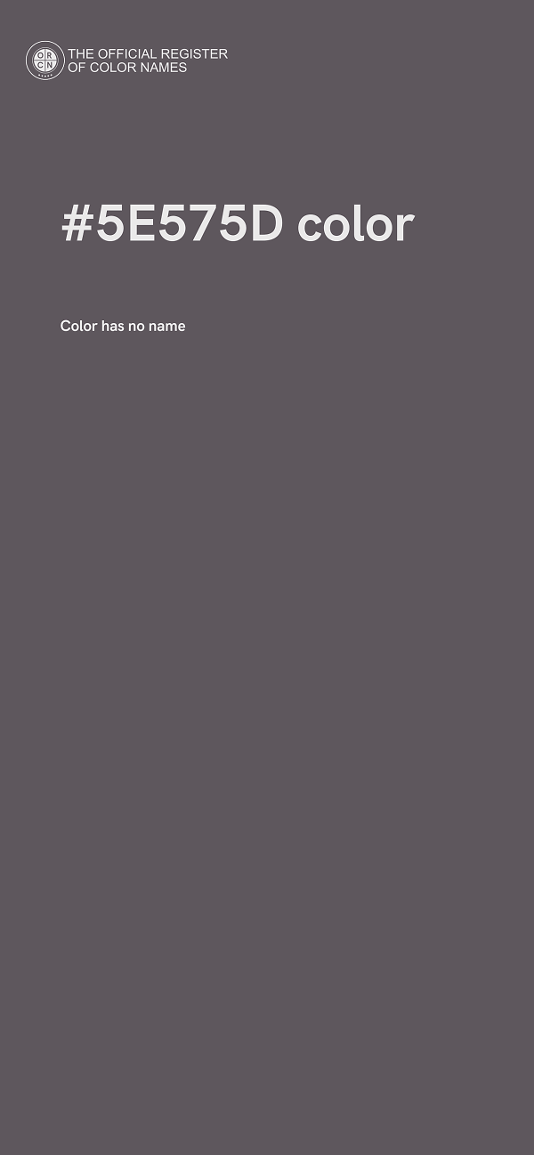 #5E575D color image