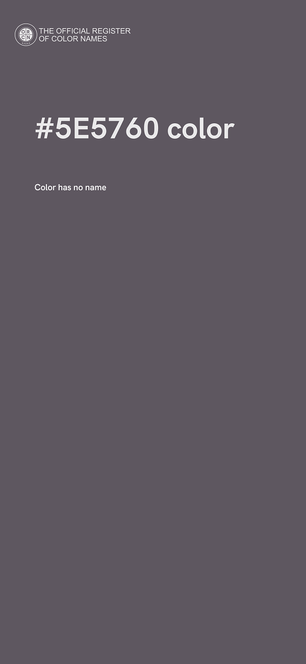 #5E5760 color image