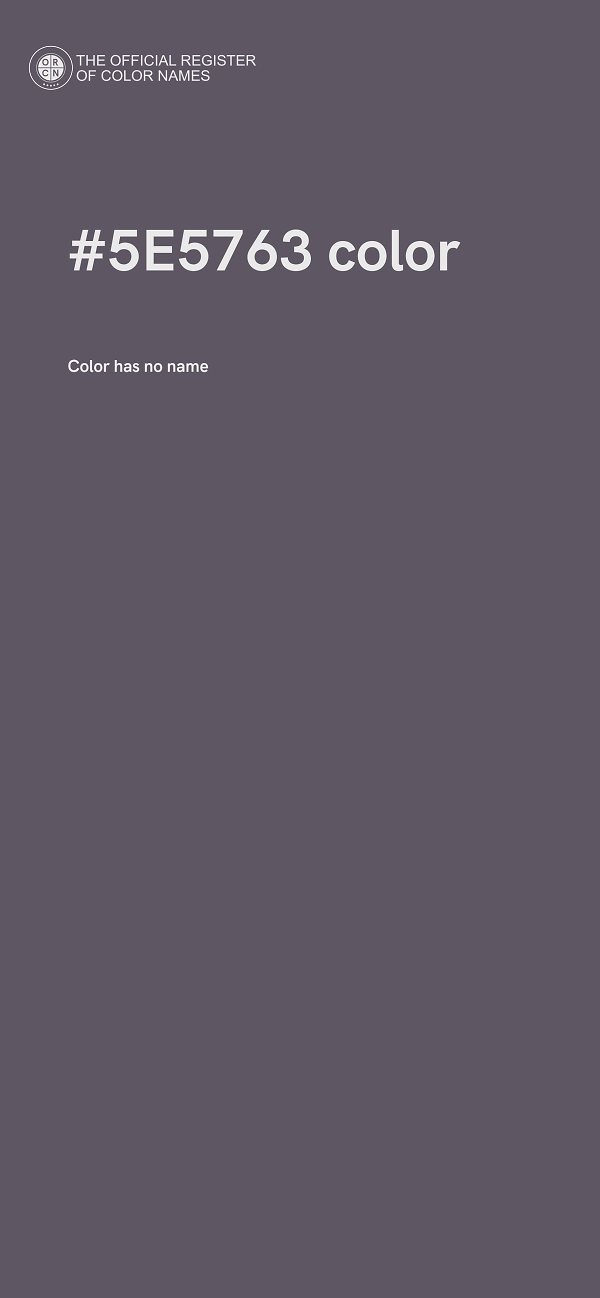 #5E5763 color image