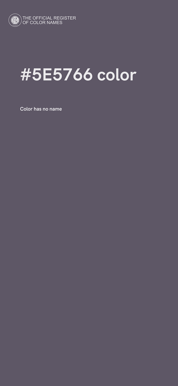 #5E5766 color image