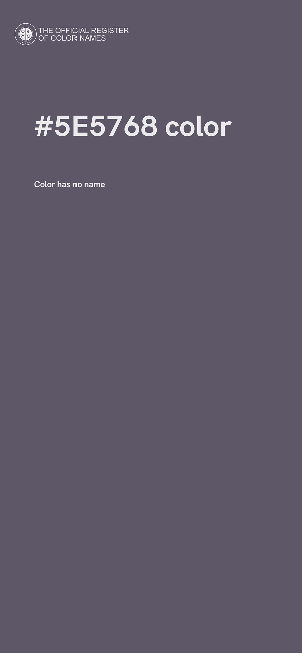 #5E5768 color image