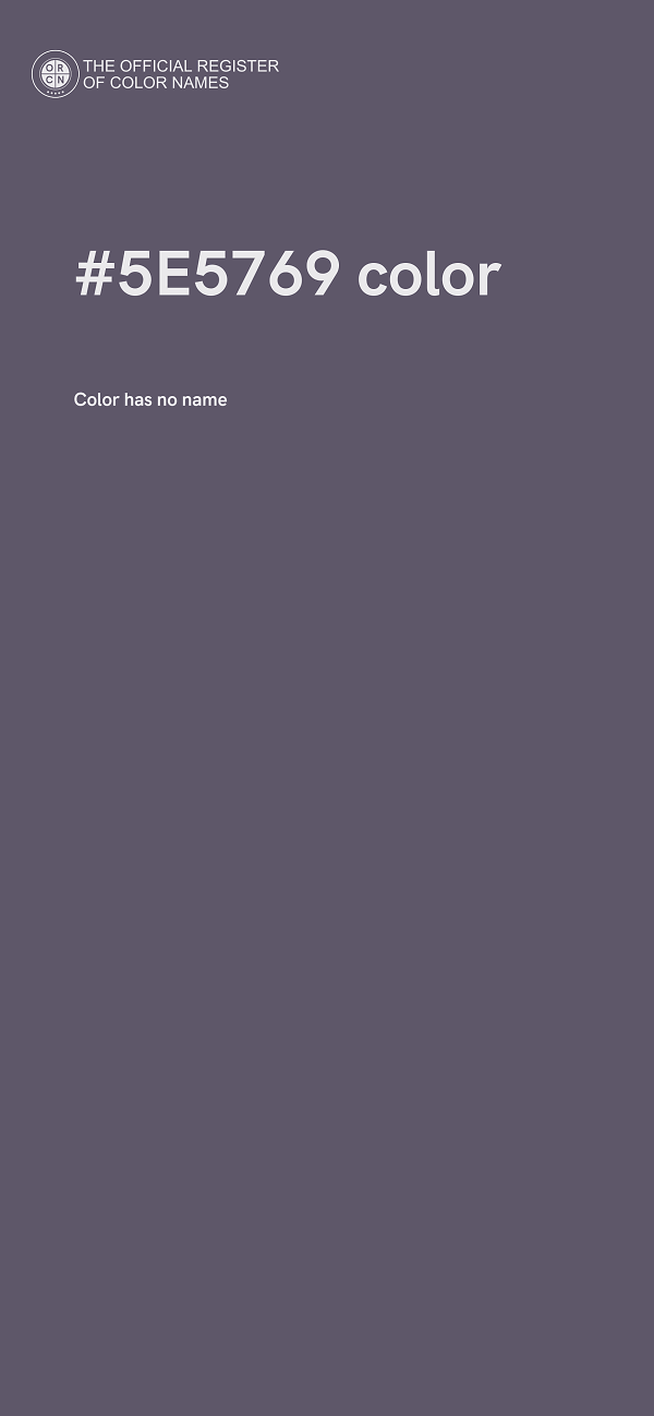 #5E5769 color image