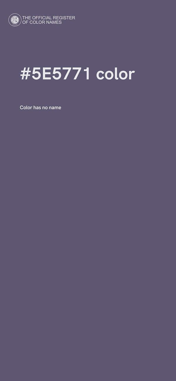 #5E5771 color image