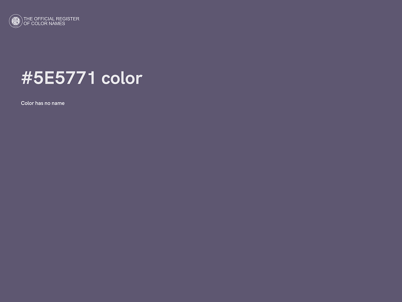 #5E5771 color image