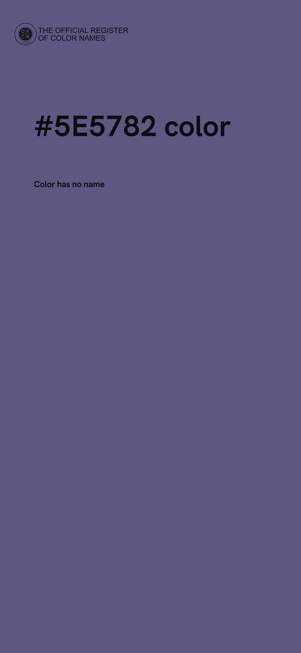 #5E5782 color image