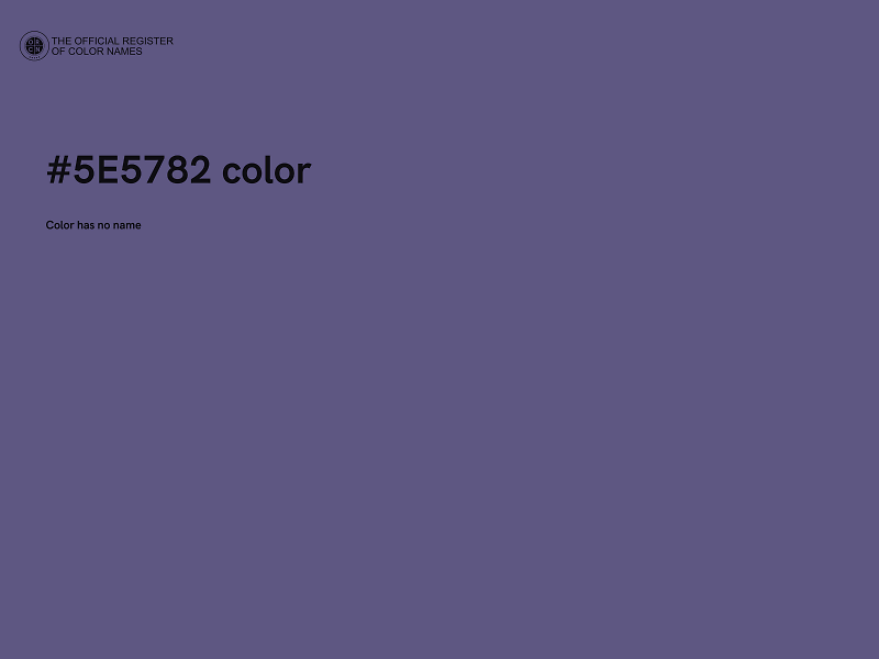 #5E5782 color image