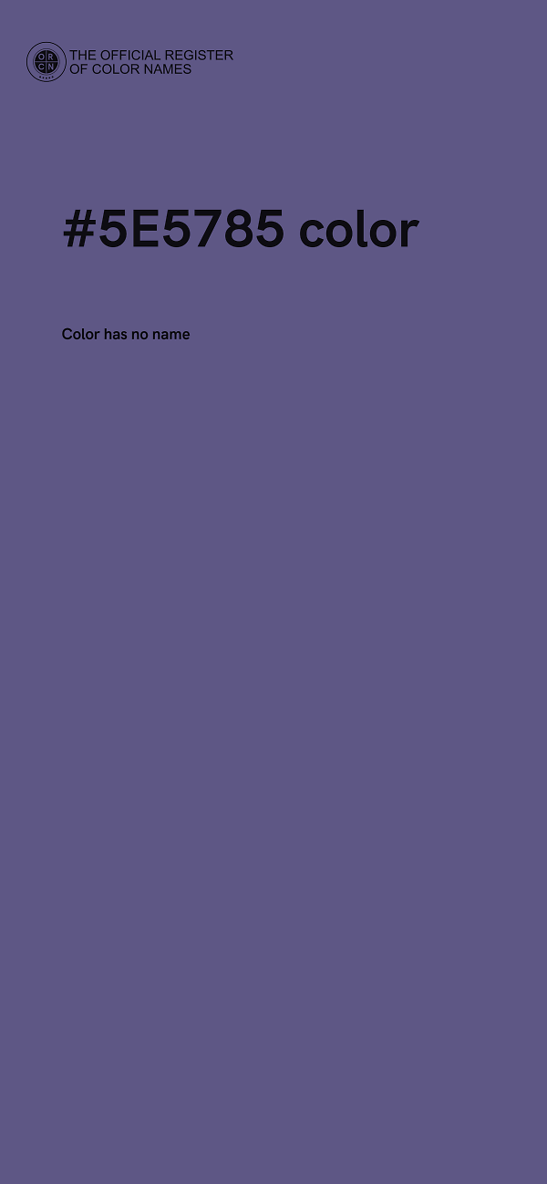 #5E5785 color image